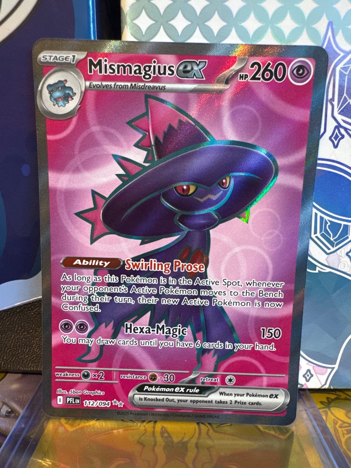 Mismagius ex Holo Ultra Rare ME02: Phantasmal Flames 112/094 NM