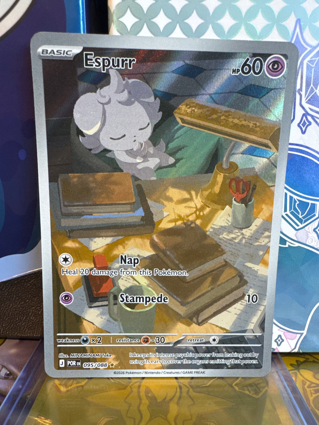 Espurr Holo Illustration Rare ME03: Perfect Order 095/088 NM