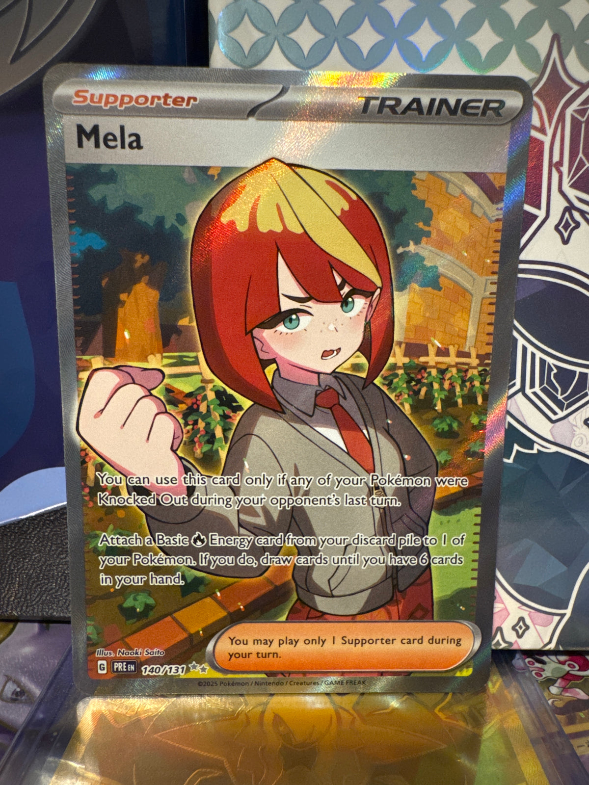 Mela Holo Ultra Rare SV: Prismatic Evolutions 140/131 NM