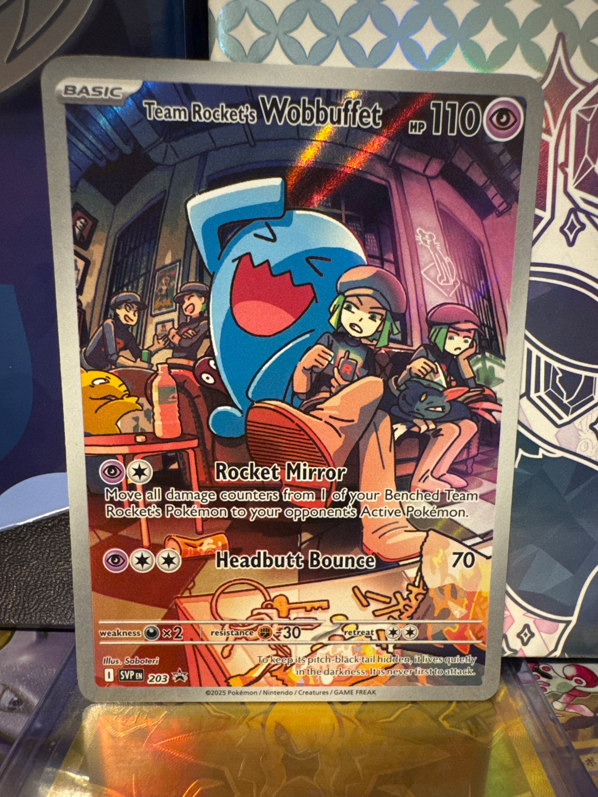 Team Rocket's Wobbuffet Holo Promo SV: Scarlet & Violet Promo Cards 203 NM