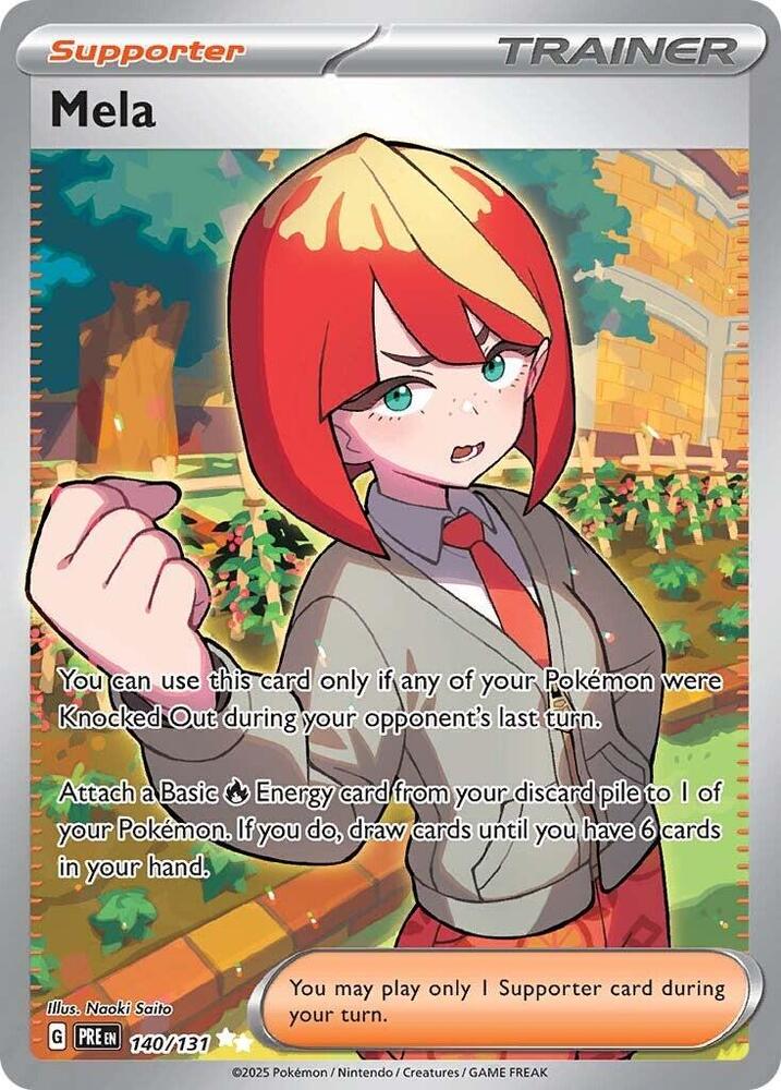 Mela Holo Ultra Rare SV: Prismatic Evolutions 140/131 NM