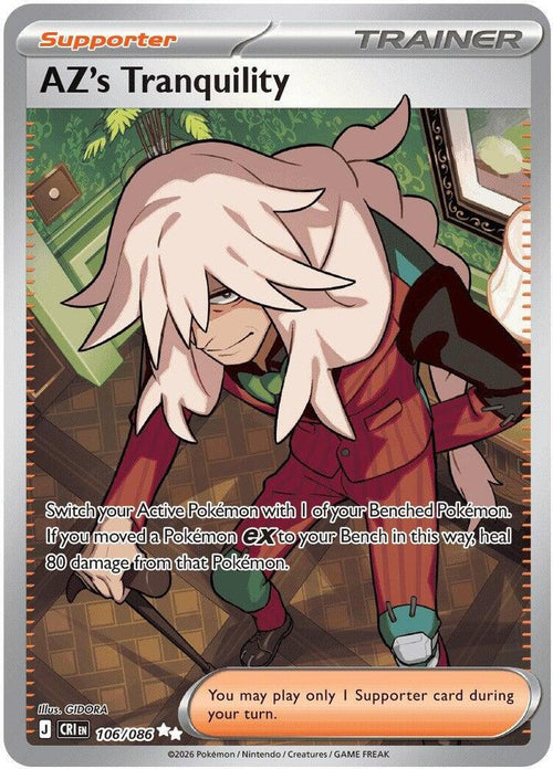 AZ's Tranquility Holo Ultra Rare ME04: Chaos Rising 106/086 NM