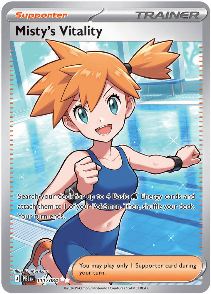 Misty's Vitality Holo Ultra Rare ME05: Pitch Black 111/084 NM