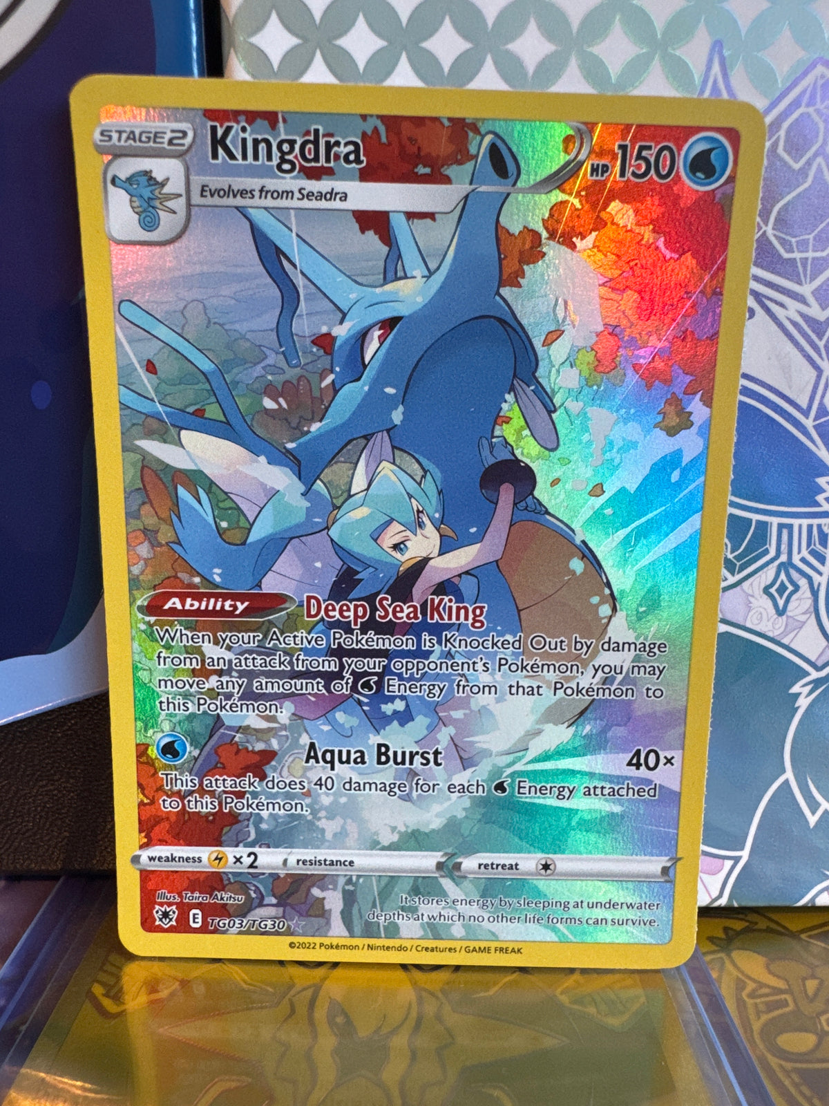Kingdra Holo Ultra Rare SWSH10: Astral Radiance Trainer Gallery TG03/TG30 NM