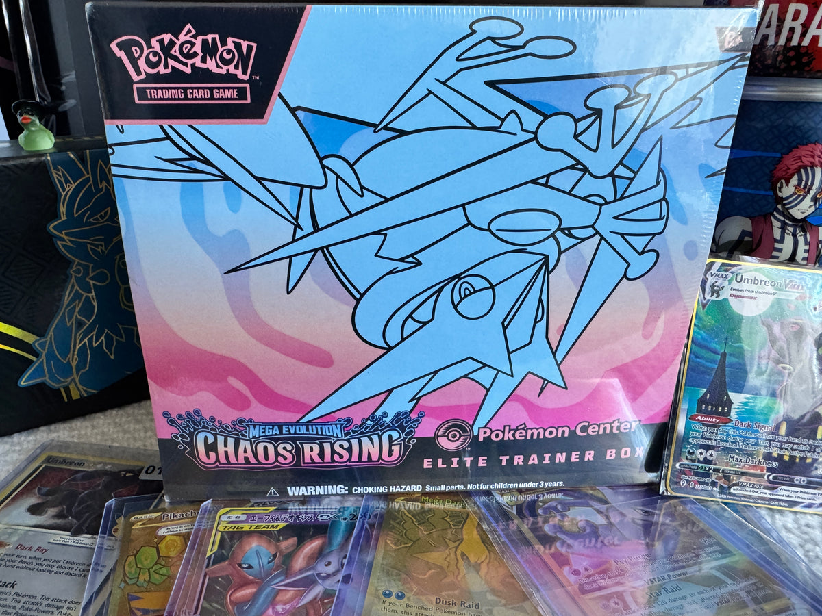 Pokemon Chaos Rising Pokemon Center ETB Elite Trainer Box Sealed/No Rips